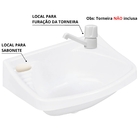 Pia Lavatório Banheiro Plástico 4,8l Branca | Astra